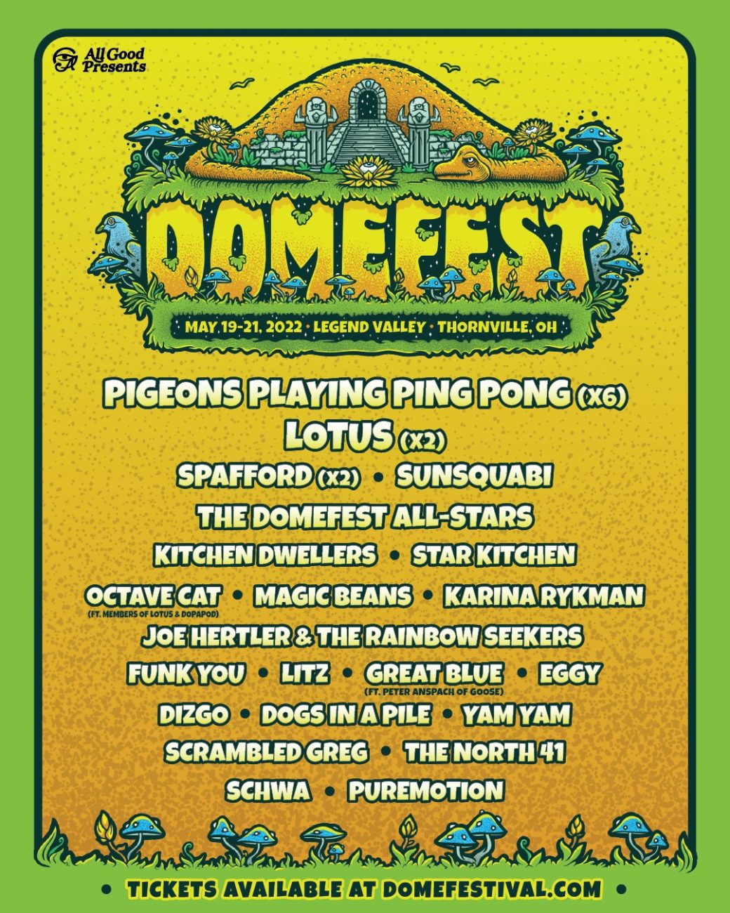 Domefest lineup announced